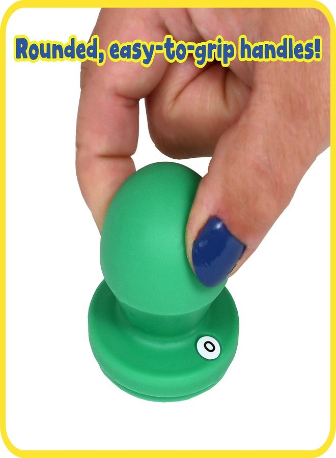 READY 2 LEARN Easy Grip Dough and Paint Stampers | Lowercase Alphabet | Set of 27 | Ages 2+ | Easy to Hold Letter Stamps for Kids - Image 3